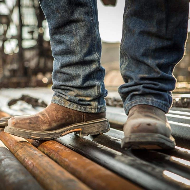 Ariat Mens Workhog Steel Toe Work Boots 10006961 - Image 3