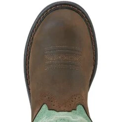 Ariat Tracey Oily Distressed Brown 9` Turq Top 9 Ariat Tracey Oily Distressed Brown 9` Turq Top -Ariat 10015405 4