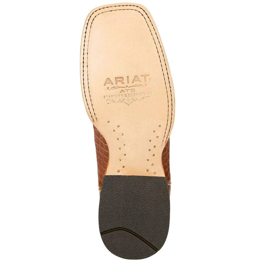 Men's Ariat Silverado Caiman Carmel Belly Blush Cowboy Boots 5 Men's Ariat Silverado Caiman Carmel Belly Blush Cowboy Boots - Image 5