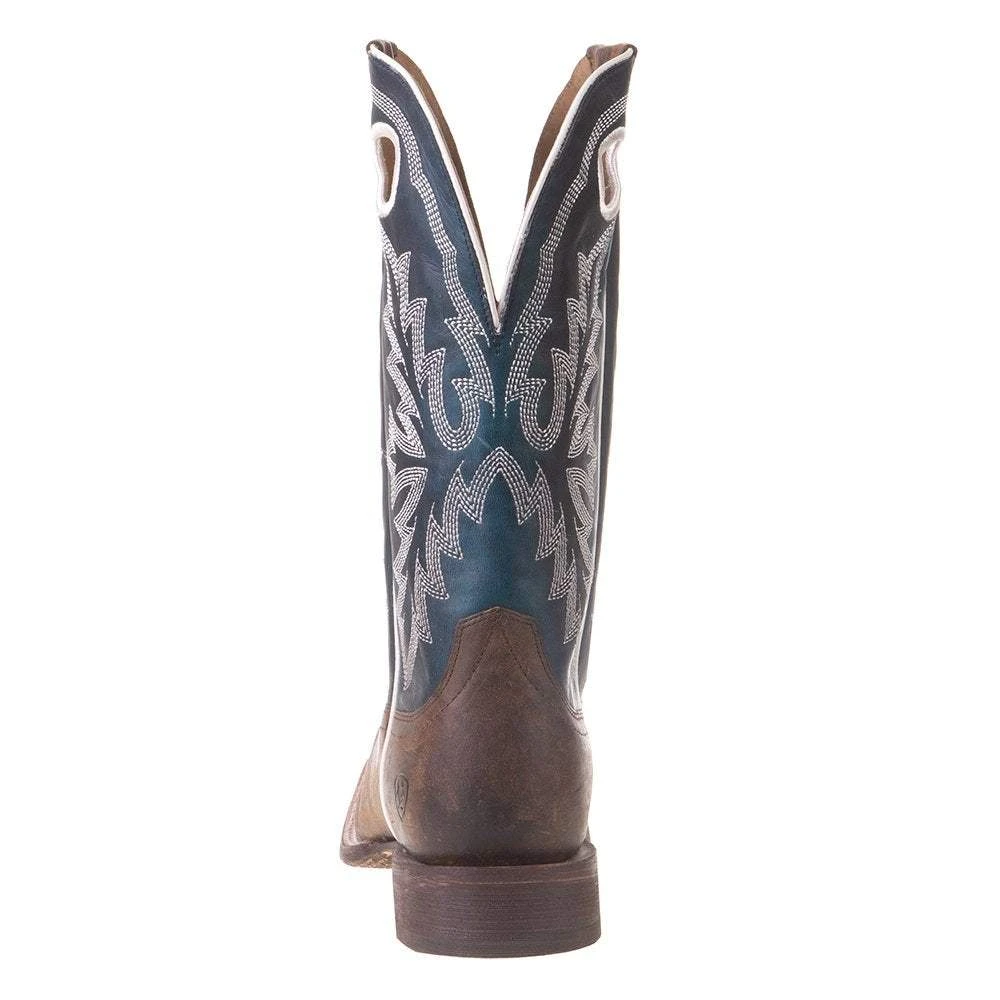 Ariat Men's Circuit Champ Woodsmoke 13in. Deep Azul Top Square Toe Cowboy Boots - Image 4