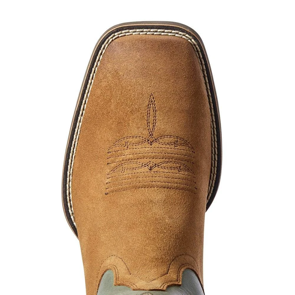 Ariat Men's Ariat Sport Rustler Dark Peanut 13in. Baltic Blue Square Toe Boot - Image 4