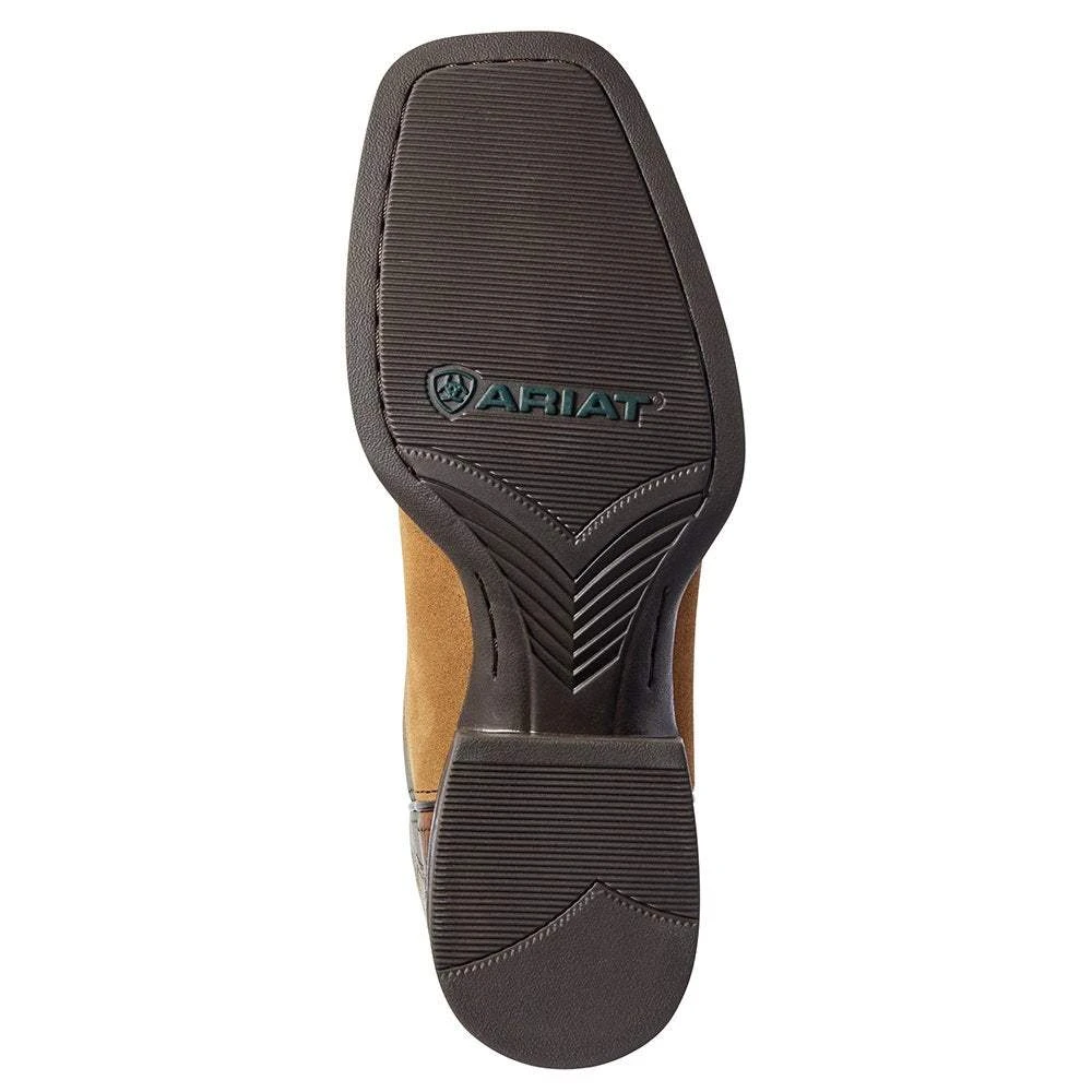 Ariat Men's Ariat Sport Rustler Dark Peanut 13in. Baltic Blue Square Toe Boot - Image 5