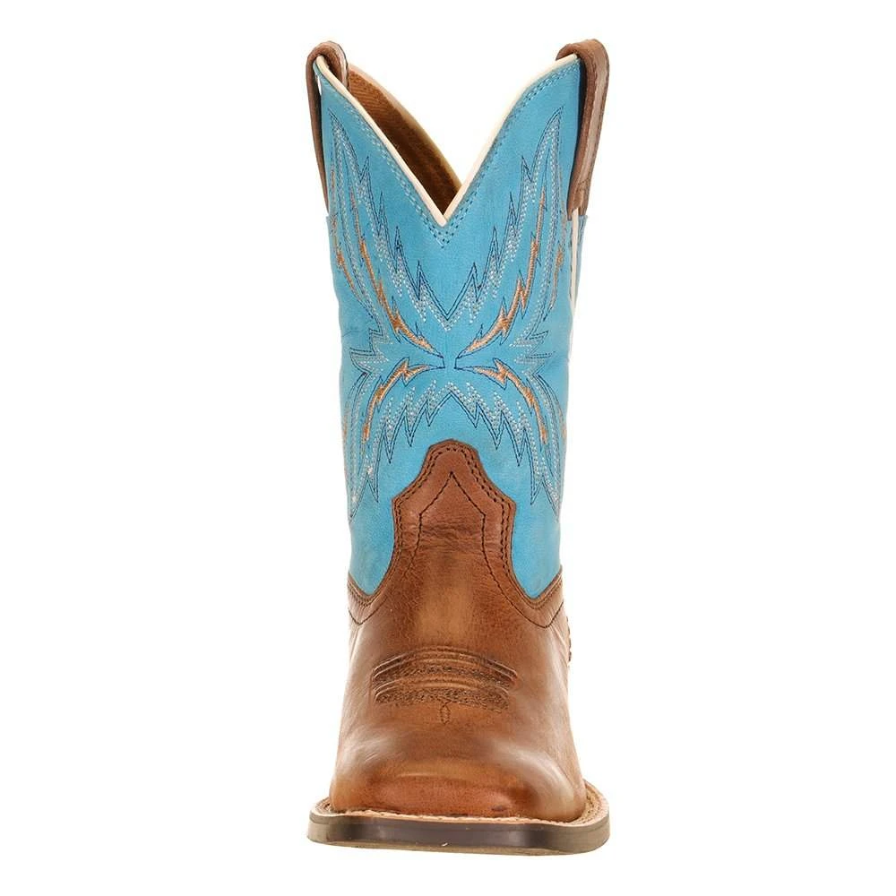 Ariat Youth Arena Rebound Billy Brown And Wild Blue Boot - Image 2
