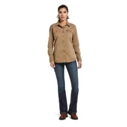 Ariat Women's Rebar Washed Twill Work Shirt -Ariat 10032882 full