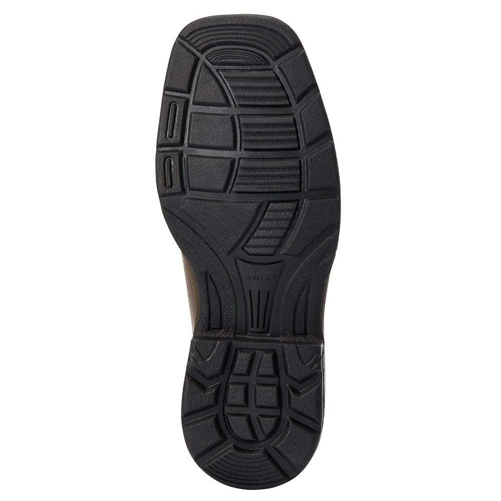 Ariat Kids VentTek Cocoa Brown Work Orange Cowboy Boot - Image 5