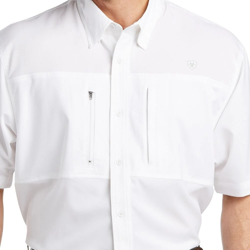 Ariat Men's White VentTEK Classic Fit Shirt - Image 4