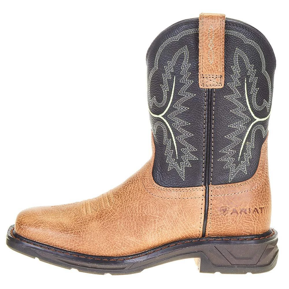Ariat Youth Bark And Black Forest Workhog XT Cowboy Boot - Image 3