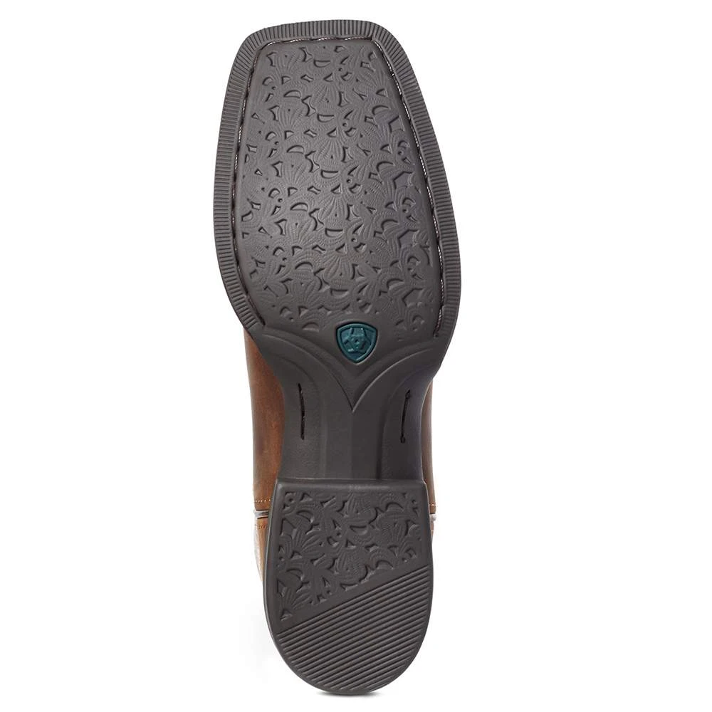 Ariat Women`s Round Up Tan Bomber/PinkSnake Boot 5 Ariat Women`s Round Up Tan Bomber/PinkSnake Boot - Image 5