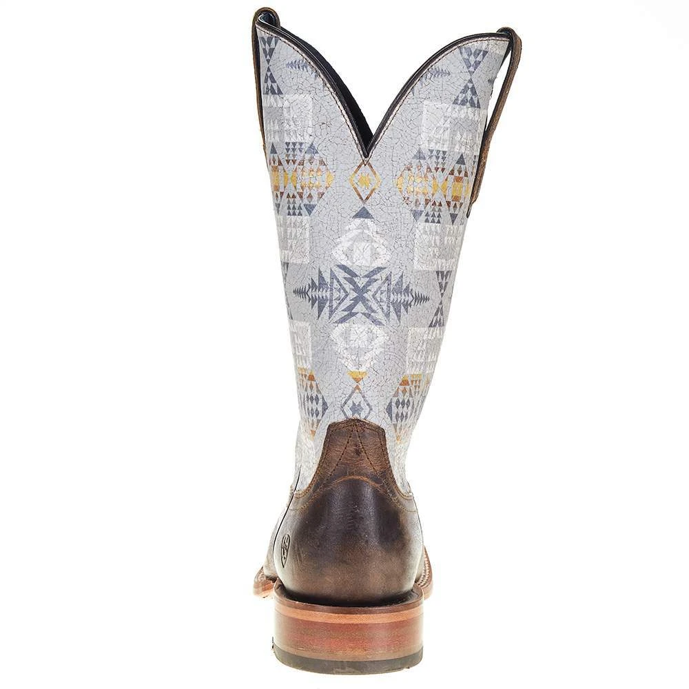 Ariat Men's Ariat Pendleton Circuit Noon Brown 13in. Arrowhead Top Square Toe Boot - Image 4