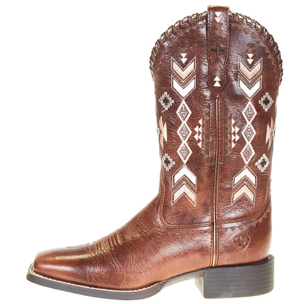 Ariat Women's Round Up Skyler Canyon Tan 11in. Tan Top Cowgirl Boot - Image 3