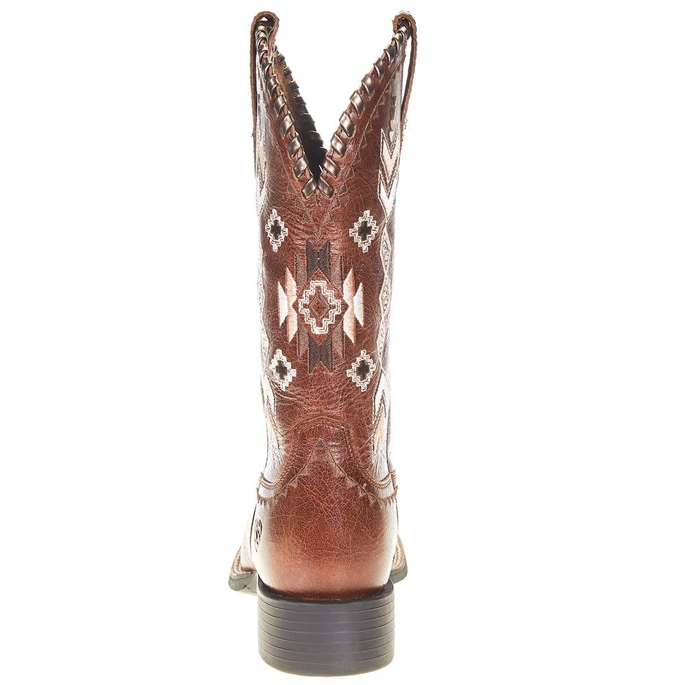 Ariat Women's Round Up Skyler Canyon Tan 11in. Tan Top Cowgirl Boot - Image 4