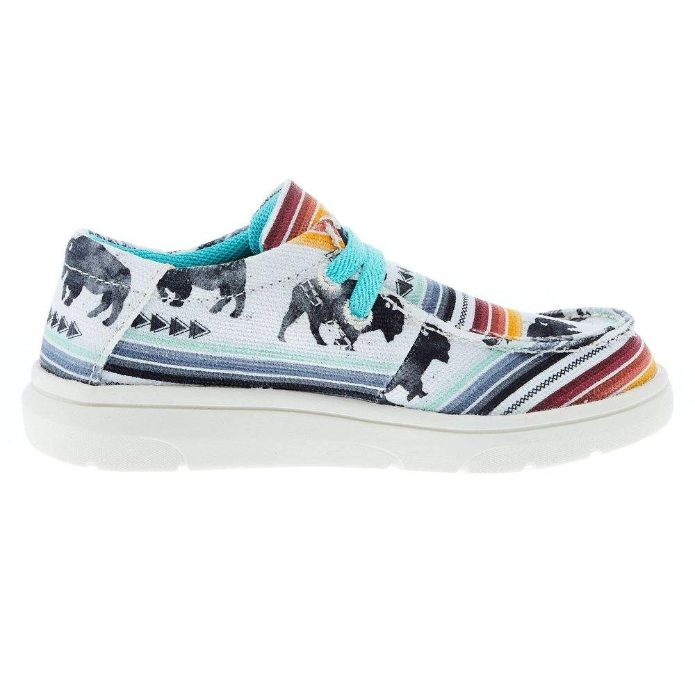 Ariat Youth Buffalo Print Hilo Casual Shoe - Image 5