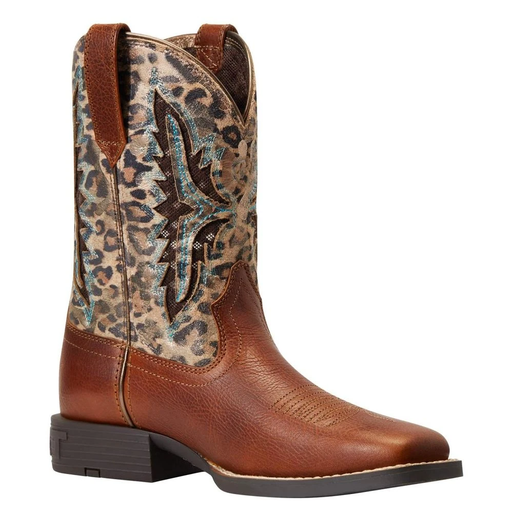 Ariat Child/Youth VentTek Metallic Leopard Boot - Image 4