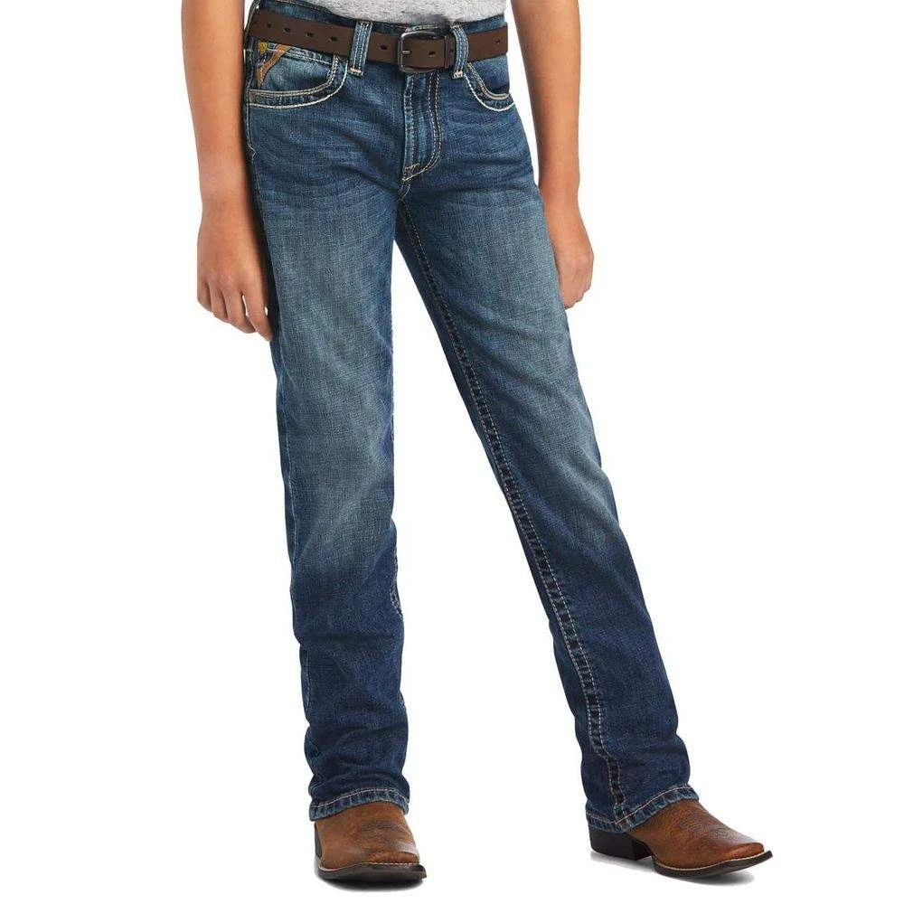 Ariat Boy's B5 Slim Wilson Stackable Straight Leg Jean - Image 2
