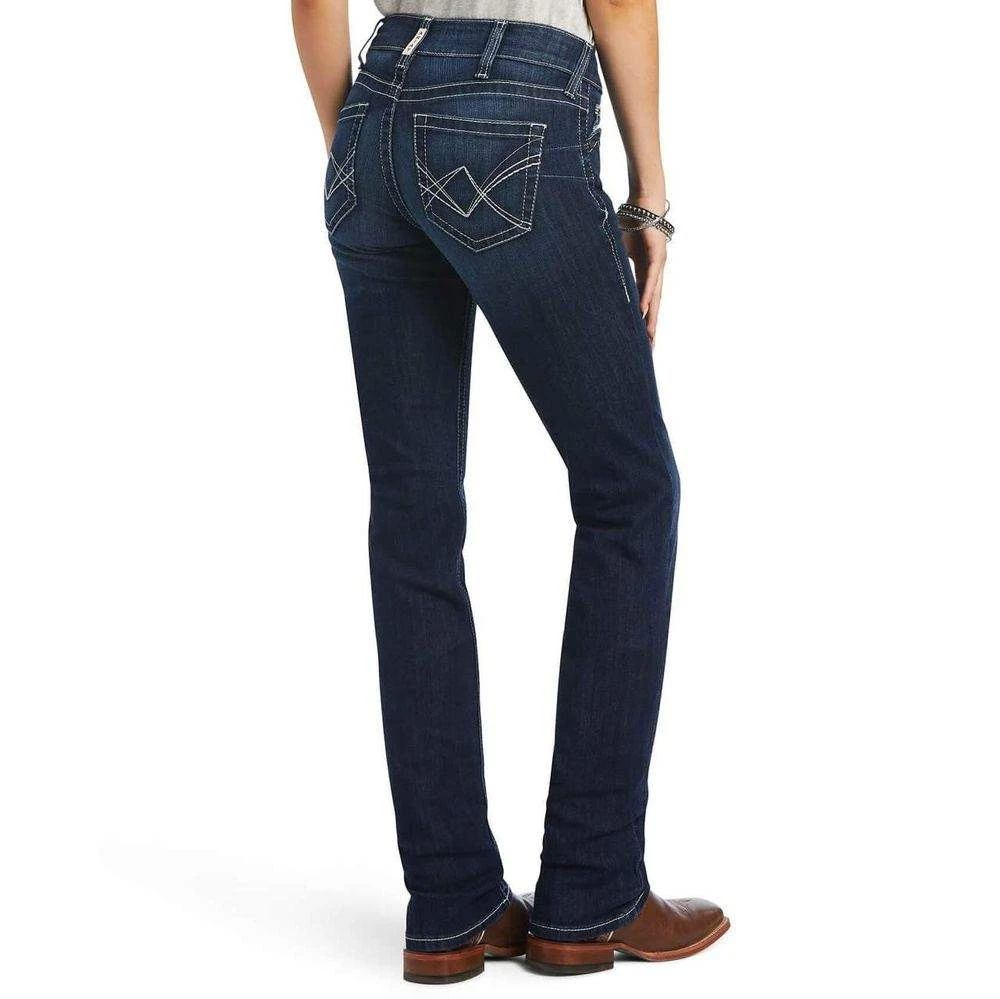 Ariat Women's REAL Mid Rise Clarissa Straight Jean 2 Ariat Women's REAL Mid Rise Clarissa Straight Jean - Image 2