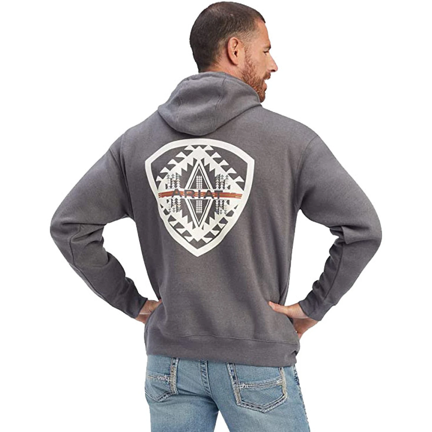 Ariat Mens Southwest Shield Sweatshirt - Image 2