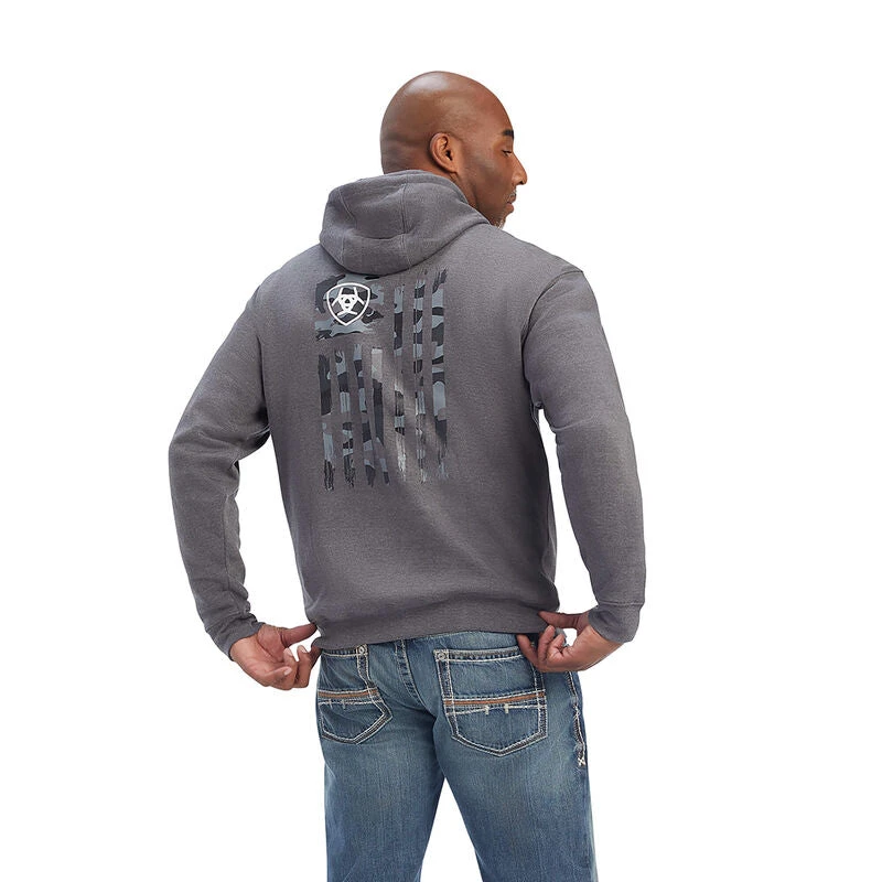Ariat Men's Camo Flag Sweatshirt - Image 2