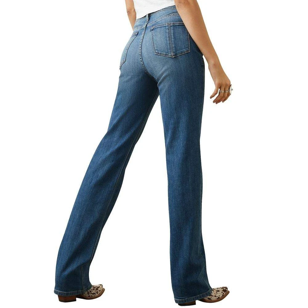 Ariat Women's High Rise Ultra Lucy Relaxed Straight Jean Fontana - Image 2