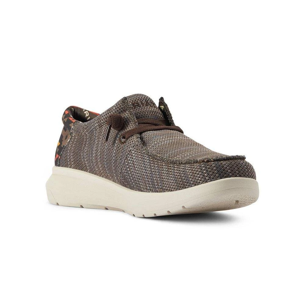 Ariat Men`s Hilo Stretch Lace Heathered Brown Aztec Print - Image 3