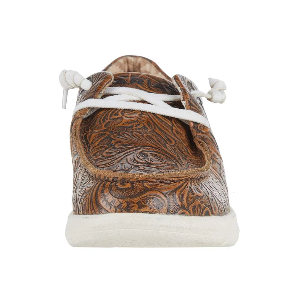 Ariat Women's Brown Floral Emboss Hilo Casual Shoe - Image 2