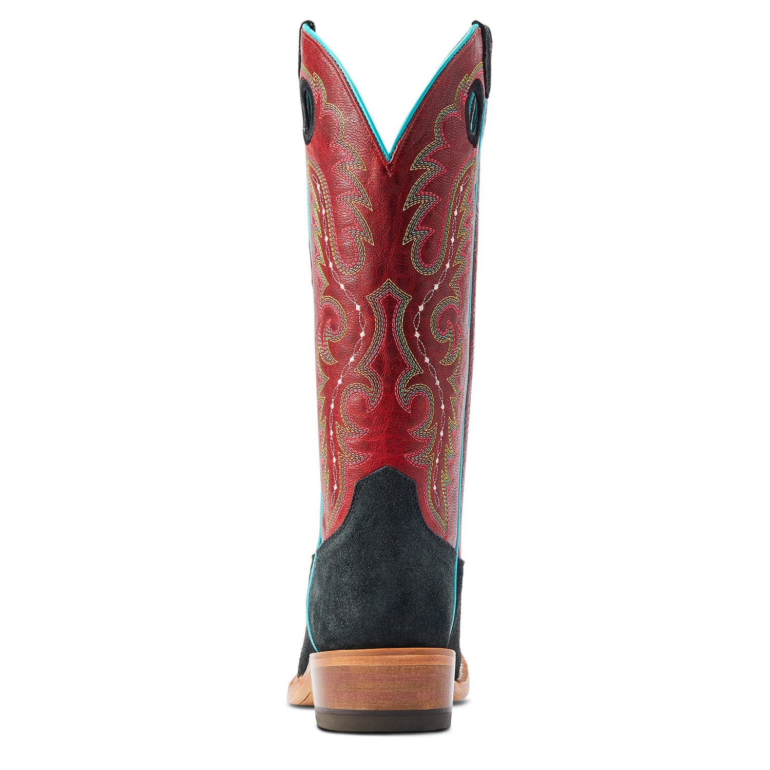 Ariat Women's Futurity Boon Black Roughout Crimson Top Boot - Image 3