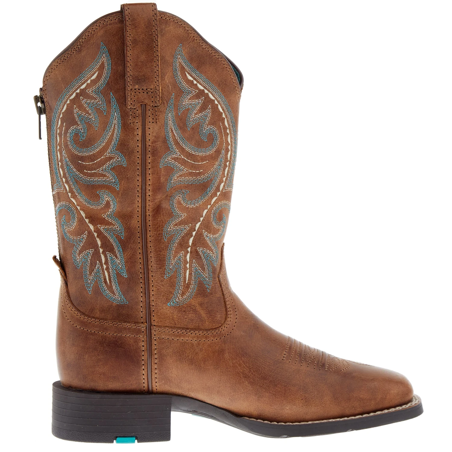 Ariat Women's Round Up Back Zip Desert Sand Western Boot - Image 5