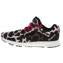 Ariat Women's Cow Print Fuse Tennis Shoe 7 Ariat Women's Cow Print Fuse Tennis Shoe -Ariat 10044488 03