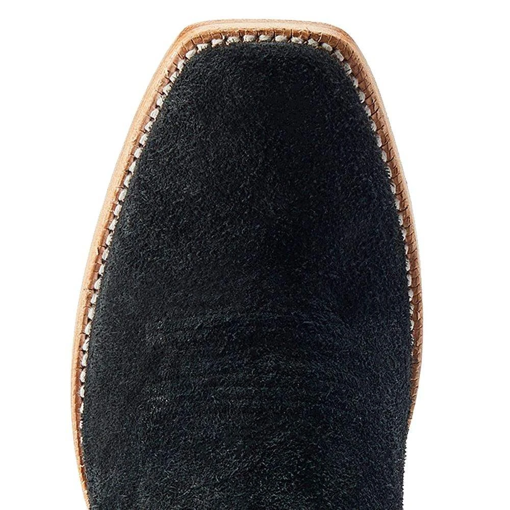 Ariat Men's Futurity Showman Black Roughout Turquoise Top Cowboy Boot - Image 5