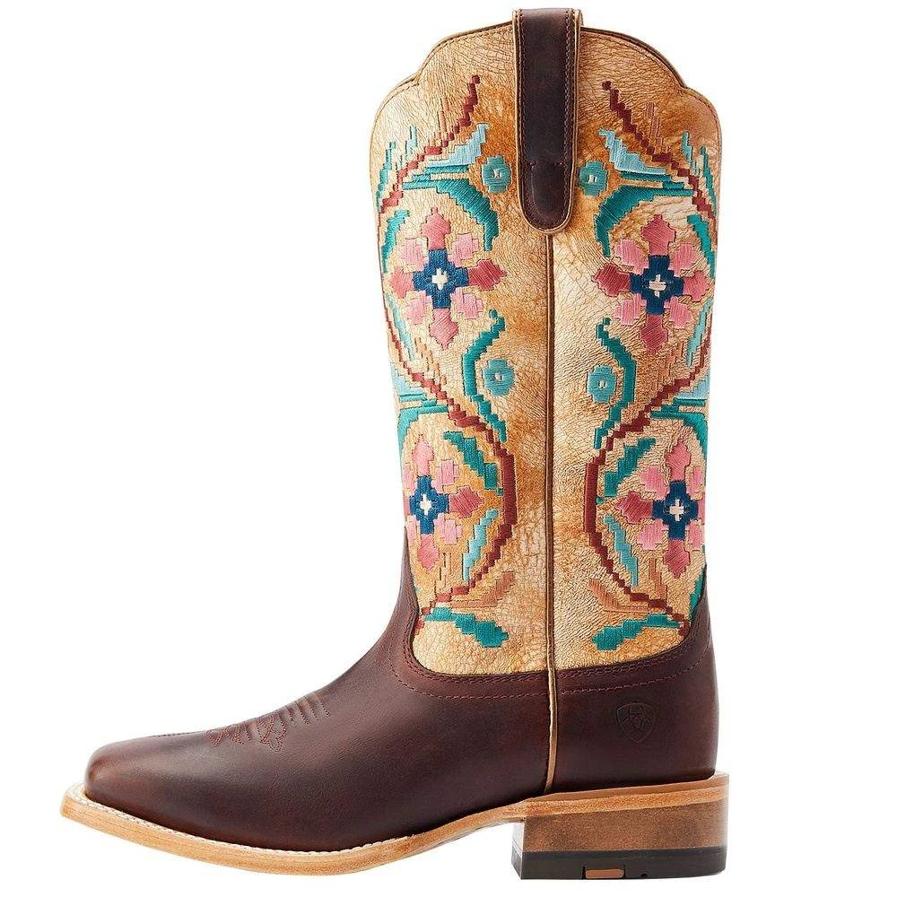 Ariat Women's Frontier Daniella Tan 13 In Sanded White Cowgirl Boot - Image 3