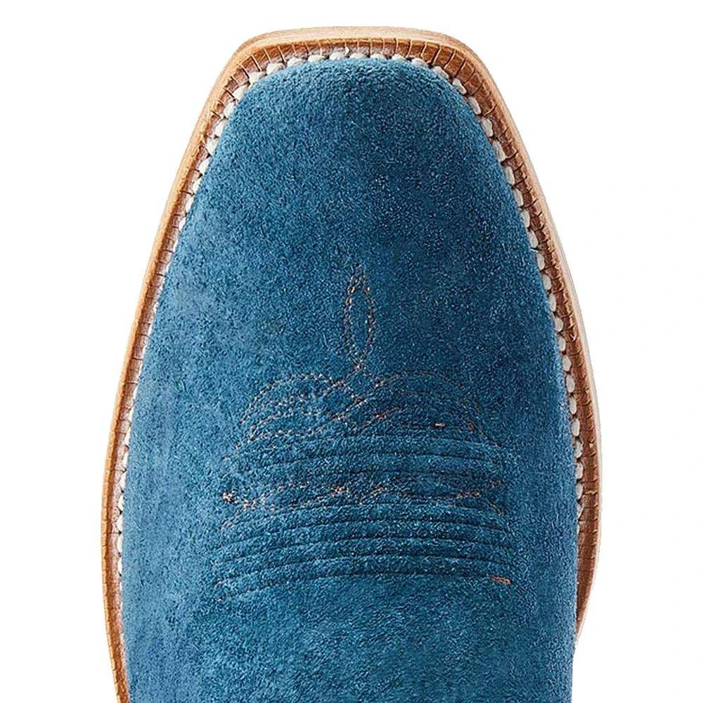 Ariat Men's Futurity Showman Navy Roughout Brown Top Cowboy Boot - Image 5