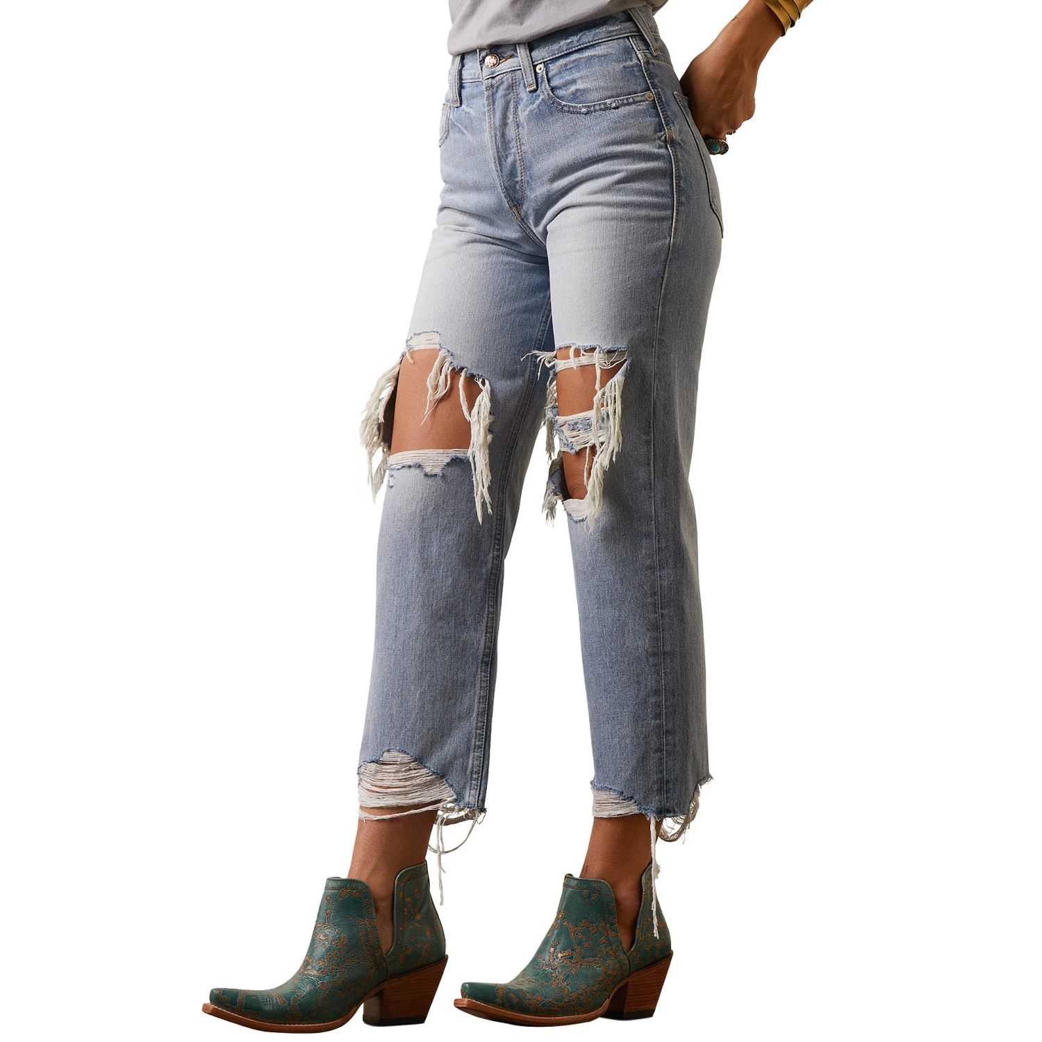 Ariat Womens Ultra High Rise Tomboy Straight Jean - Image 2