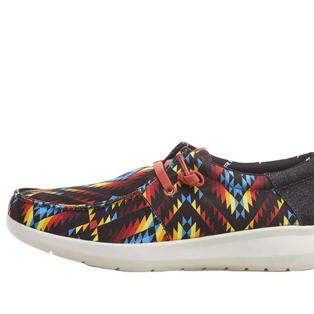 Ariat Men's Hilo Stretch Lace Fiery Aztec Print Dark Denim Casual Shoe - Image 2