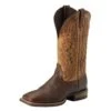 Ariat Men's Relentless Short Round Straight Whiskey 13in. Dusted Wheat Top Square Toe Cowboys Boots