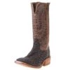 Men's Ariat Showman Mocha Full Quill Ostrich 13in. Dusted Wheat Cowboy Boot