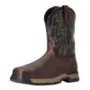 Ariat Men's Rebar Flex Western H20 Dark Brown 10in. Black Top Comp Toe Work Boot