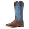 Men's Ariat Cowhand Texas Dust 13in. Raindrop Blue Top Square Toe Boot