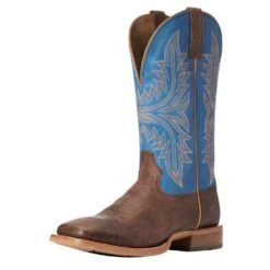 Men's Ariat Cowhand Texas Dust 13in. Raindrop Blue Top Square Toe Boot