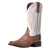 Ariat Womens Ariat Round Up Brown/Crackled White Top