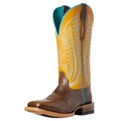 Ariat Women`s Ariat Belmont Tumbled Brown/Mustard Boot