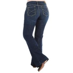 Ariat Women's Slim Fit Ella Wide Leg Trouser Jean