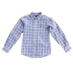 Ariat Boys Pro Series Purple Plaid Pedra Shirt