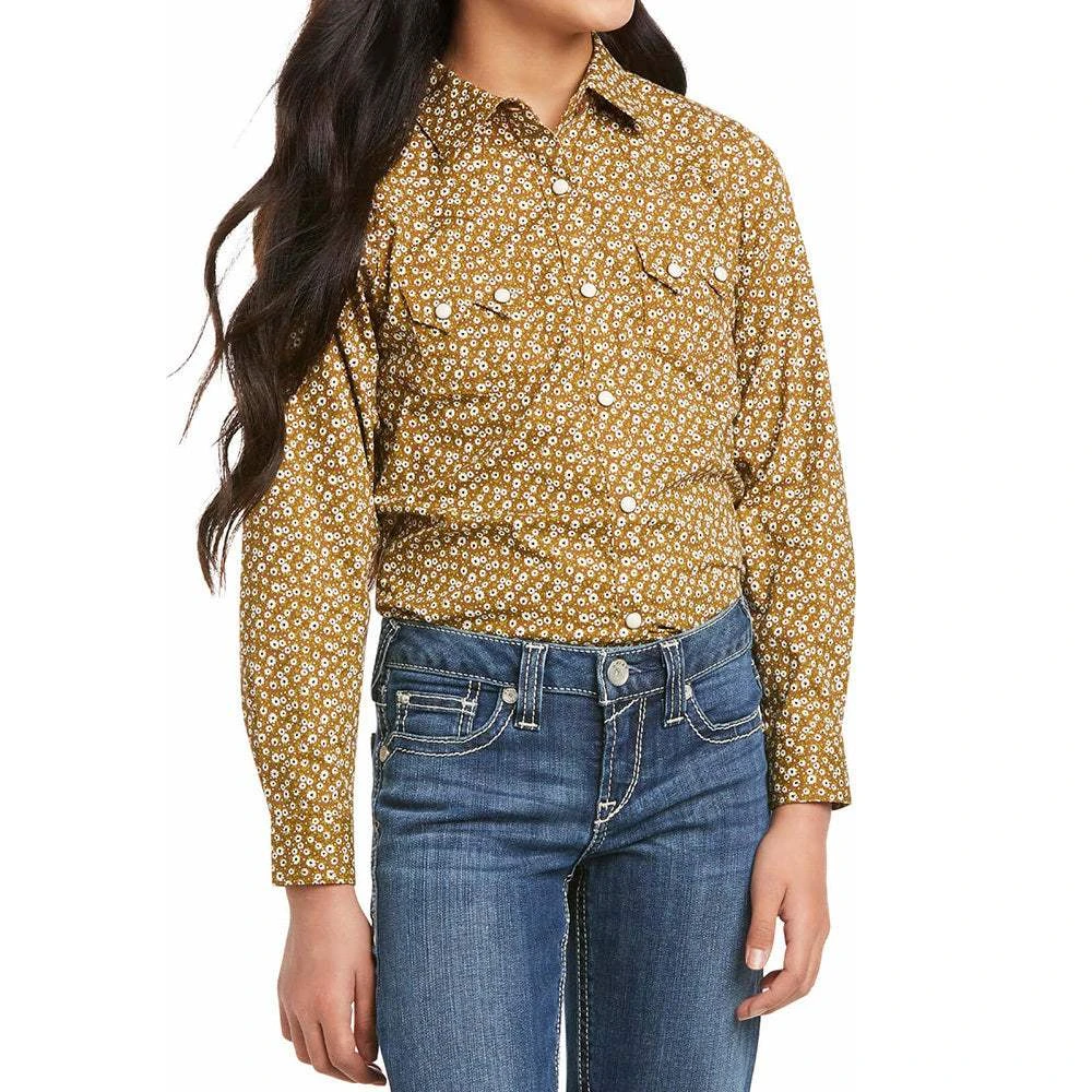 Ariat Girls REAL Country Daisy Shirt 1 Ariat Girls REAL Country Daisy Shirt
