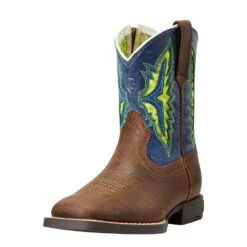 Ariat Children's Koel Venttek Rust And Daring Indigo Cowboy Boot