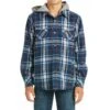 Boys Ariat Hackett Navy Plaid Shirt Jacket