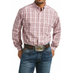 Ariat Men's Olinda Brown Plaid Shirt
