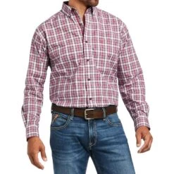 Ariat Men's Pro Series Multi Plaid Judson Buttondown