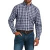 Ariat Pro Series Purple Plaid Justus Shirt