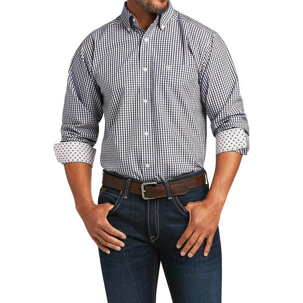 Ariat Wrinkle Free Lilac Plaid Buttondown