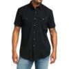 Ariat Men's TEK Black VentTEK Western Fitted Shirt