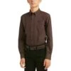 Ariat Boy's Merce Classic Long Sleeve Friar Brown Shirt